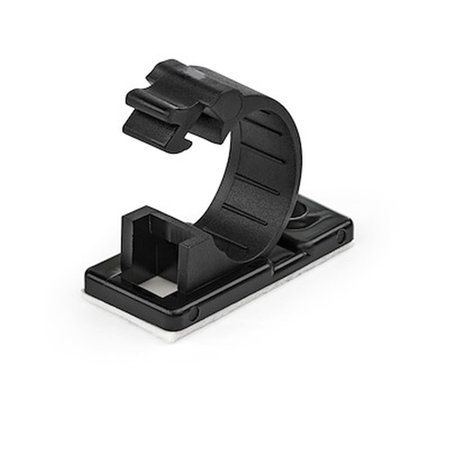 TOTALTOOLS 100 Adhesive Cable Management Clips, Black TO2524981